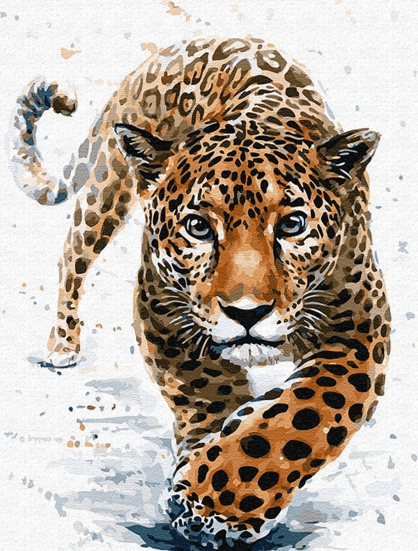 Diamantmalerei - Leopardenjagd - SEOS®