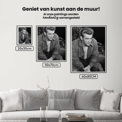 Diamantmalerei James Dean Schwarz und Weiß - SEOS Shop ®