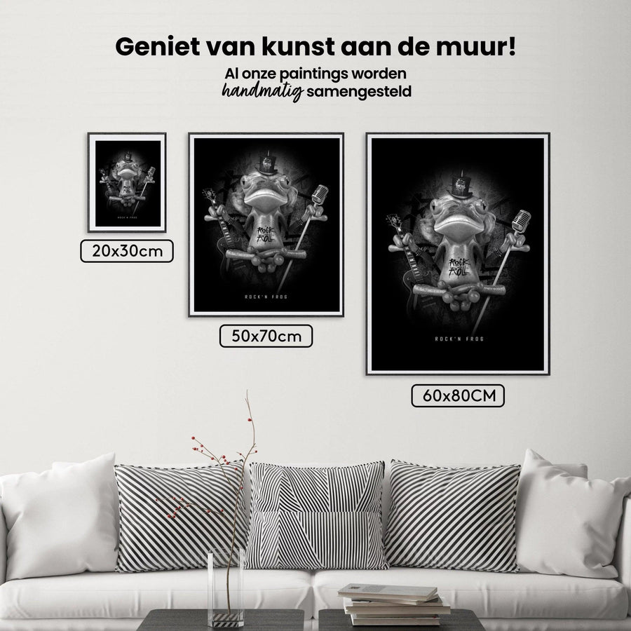 Diamond Painting Chamäleon Schwarz und Weiß – SEOS Shop ®