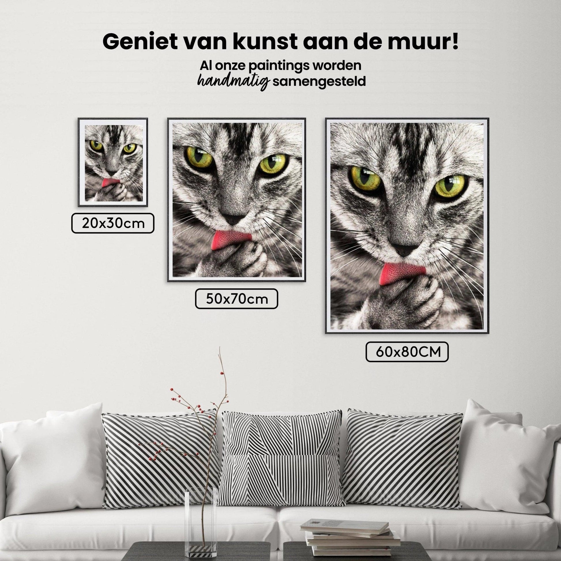 Diamond Painting Katze leckt Hand - SEOS Shop ®