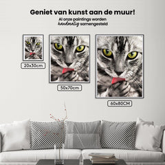 Diamond Painting Katze leckt Hand - SEOS Shop ®