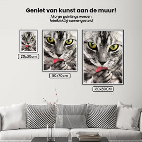 Diamond Painting Katze leckt Hand - SEOS Shop ®