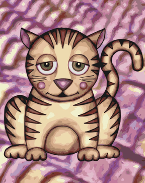 Diamond Painting - Katze mit lila Wangen - SEOS®