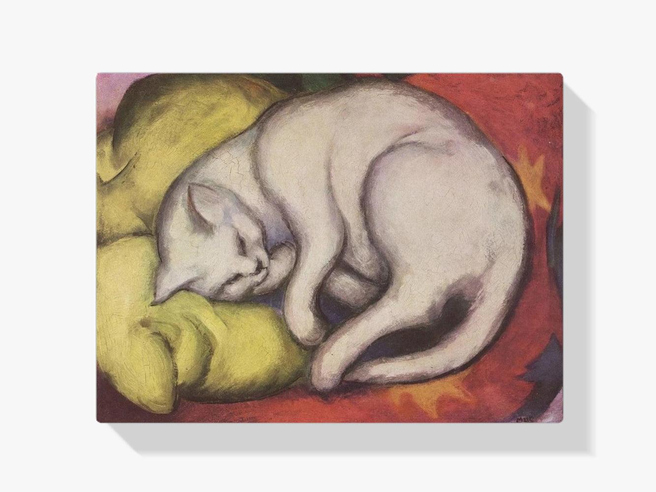 Diamantmalerei – Katze auf einem gelben Kissen – SEOS®