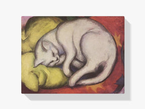 Diamantmalerei – Katze auf einem gelben Kissen – SEOS®