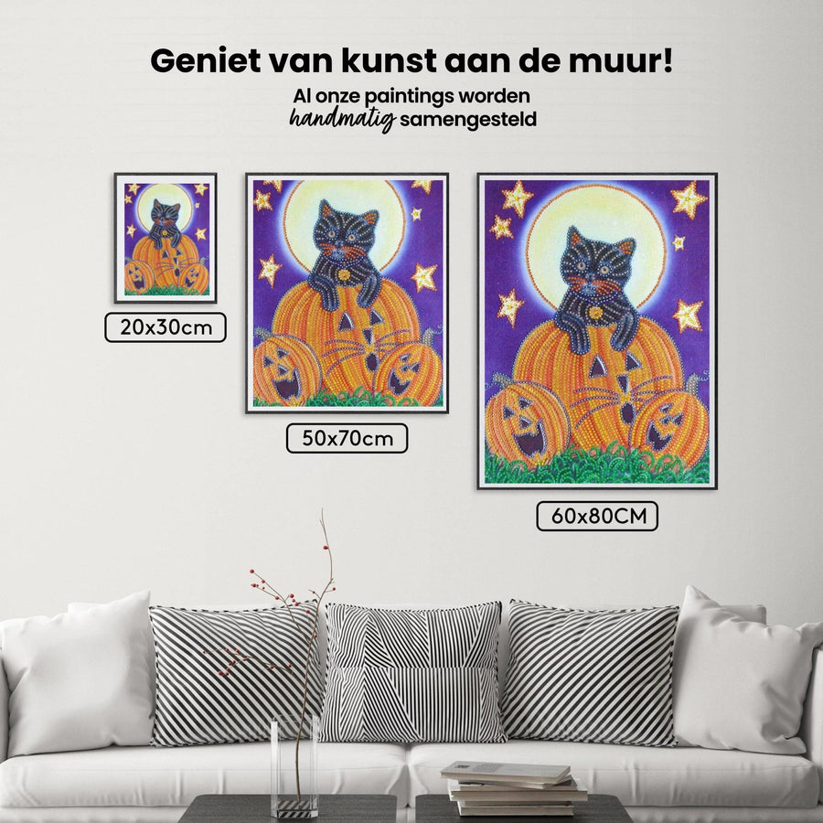Diamantmalerei Kätzchen und Kürbisse - SEOS Shop ®