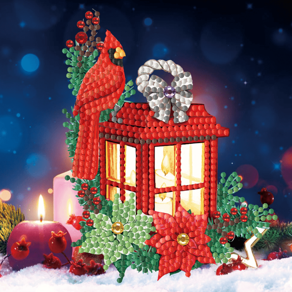 Diamond Painting Weihnachtskarten - 12er-Set - inklusive Umschläge