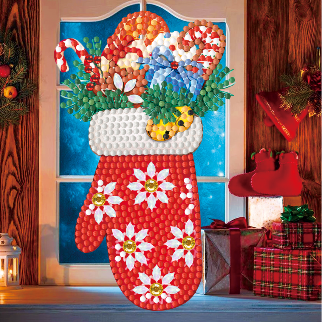 Diamond Painting Weihnachtskarten - 12er-Set - inklusive Umschläge