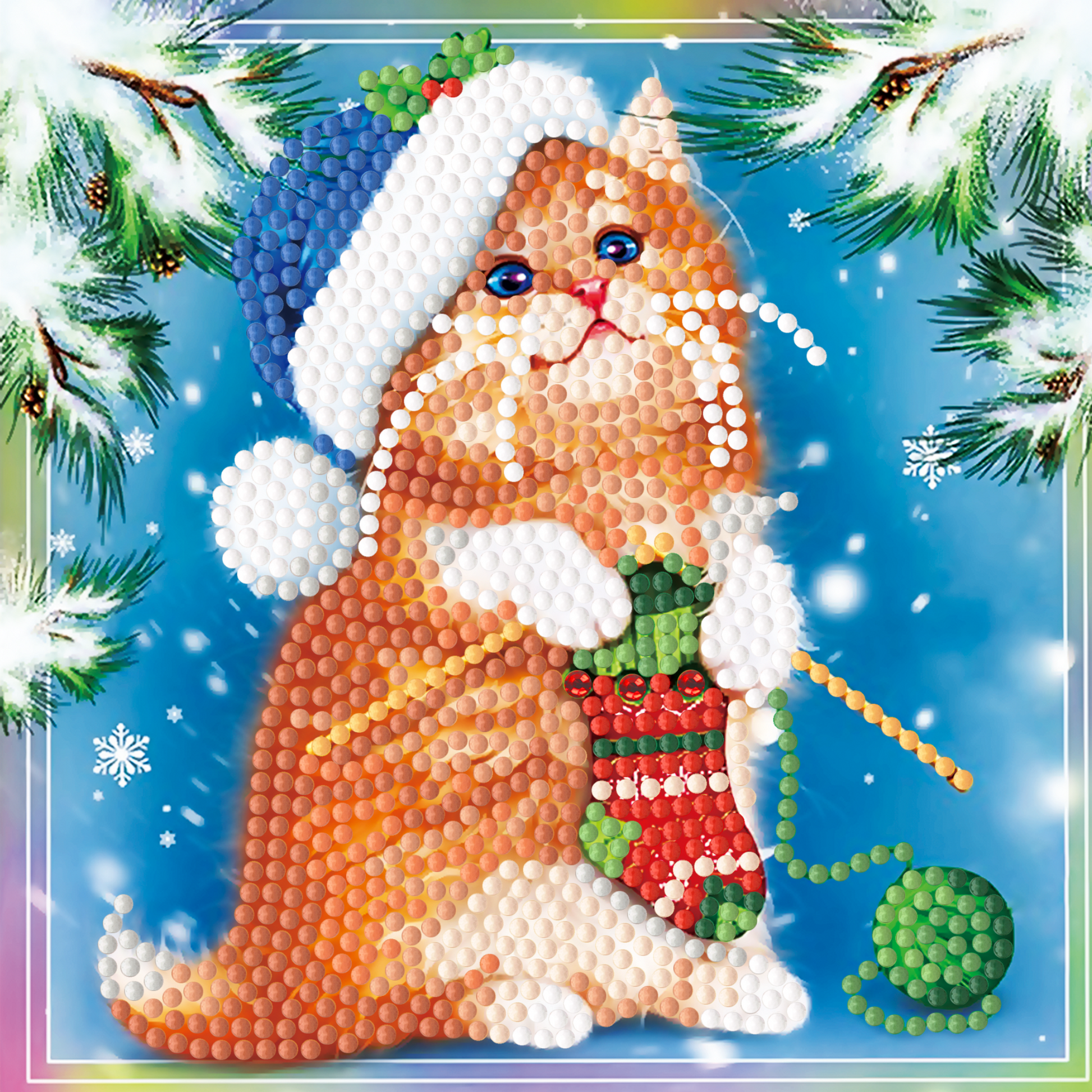 Diamond Painting Weihnachtskarten - 12er-Set - inklusive Umschläge