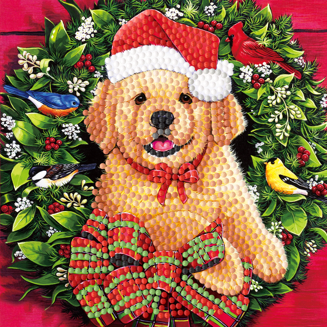Diamond Painting Weihnachtskarten - 12er-Set - inklusive Umschläge