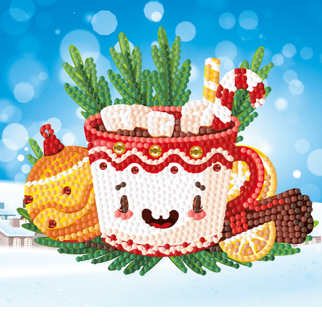Diamond Painting Weihnachtskarten - 12er-Set - inklusive Umschläge