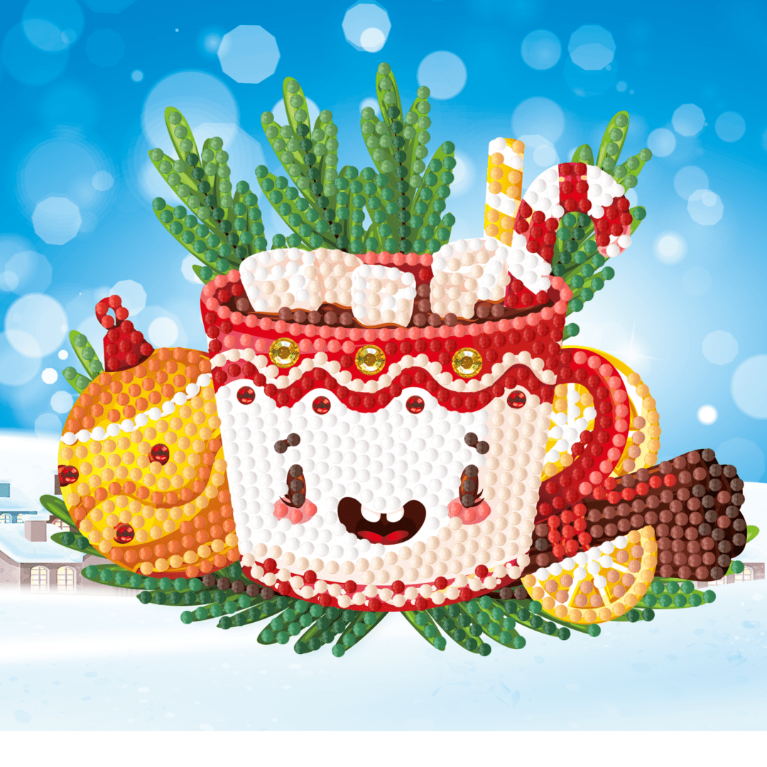 Diamond Painting Weihnachtskarten - 12er-Set - inklusive Umschläge