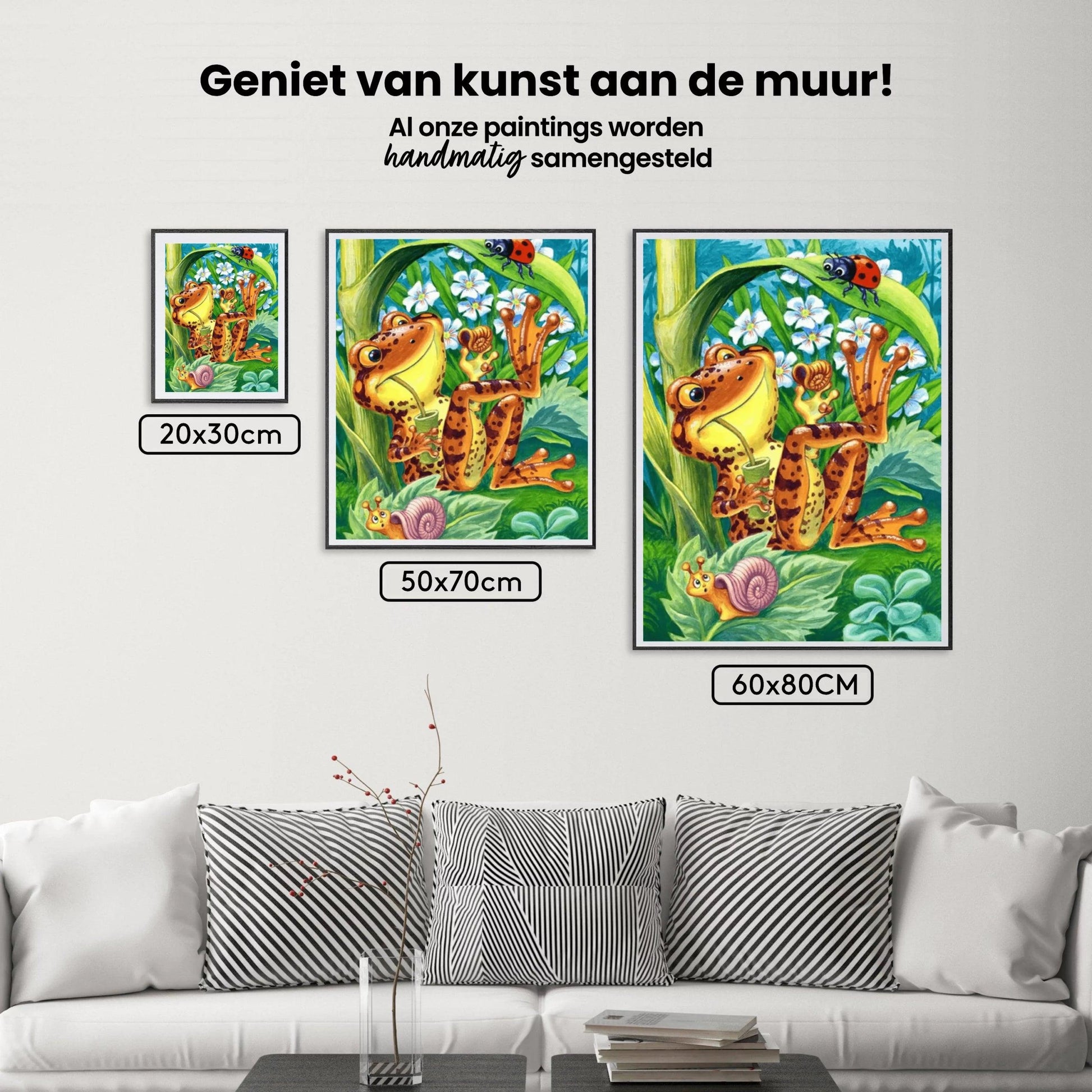 Diamond Painting Frosch mit Marienkäfer - SEOS Shop ®