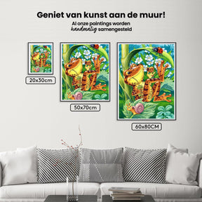 Diamond Painting Frosch mit Marienkäfer - SEOS Shop ®