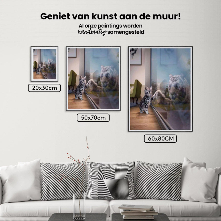 Diamantmalerei Kätzchen mit Tiger – SEOS Shop ®