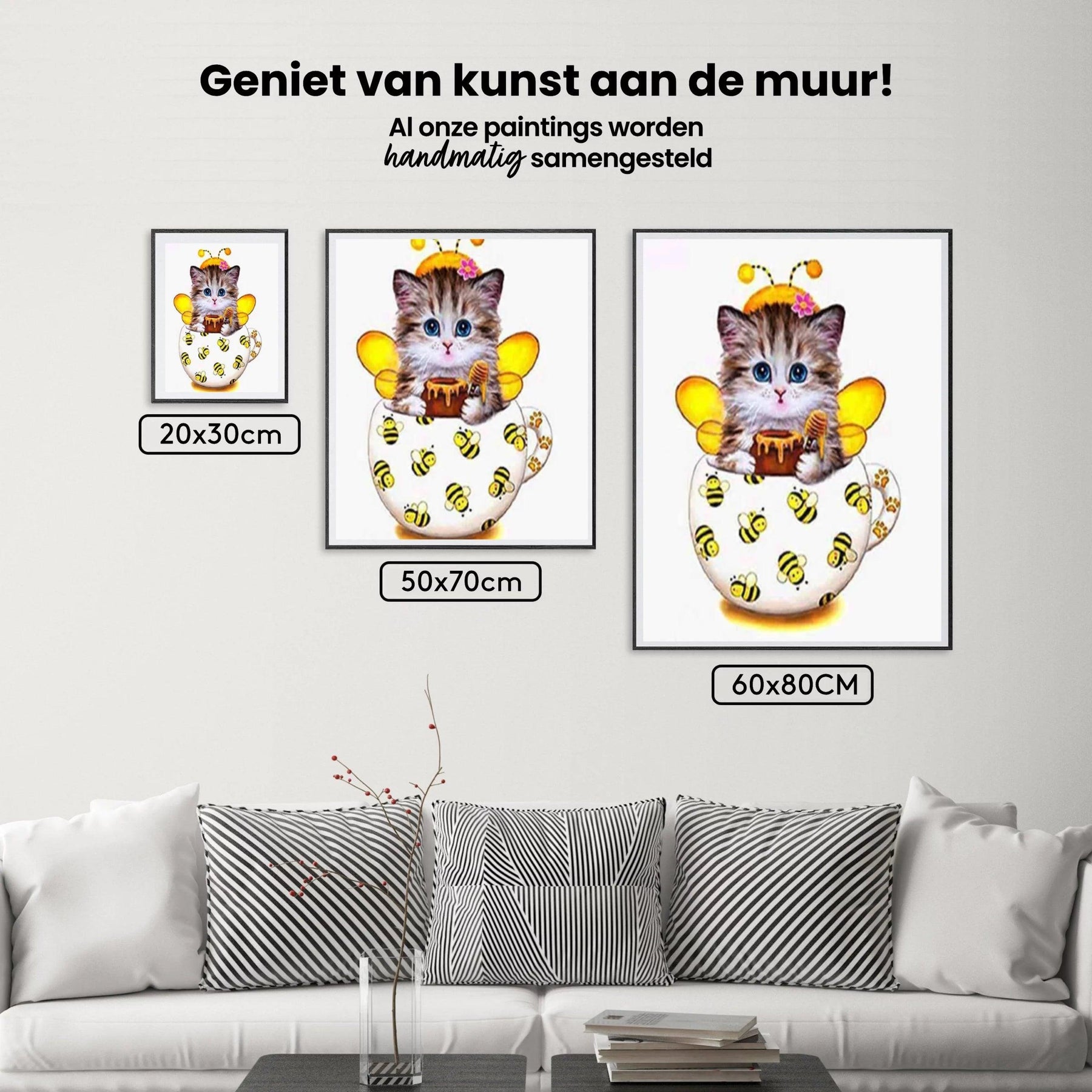 Diamond Painting Kätzchen mit Bienenbecher - SEOS Shop ®