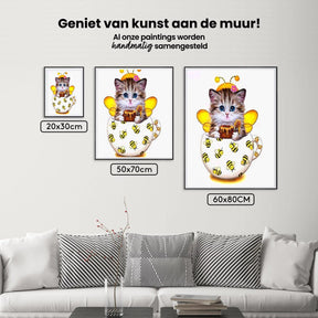 Diamond Painting Kätzchen mit Bienenbecher - SEOS Shop ®