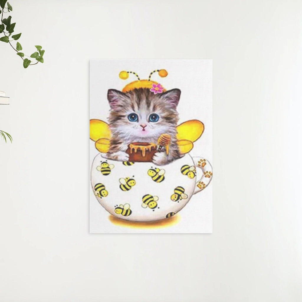 Diamond Painting Kätzchen mit Bienenbecher - SEOS Shop ®