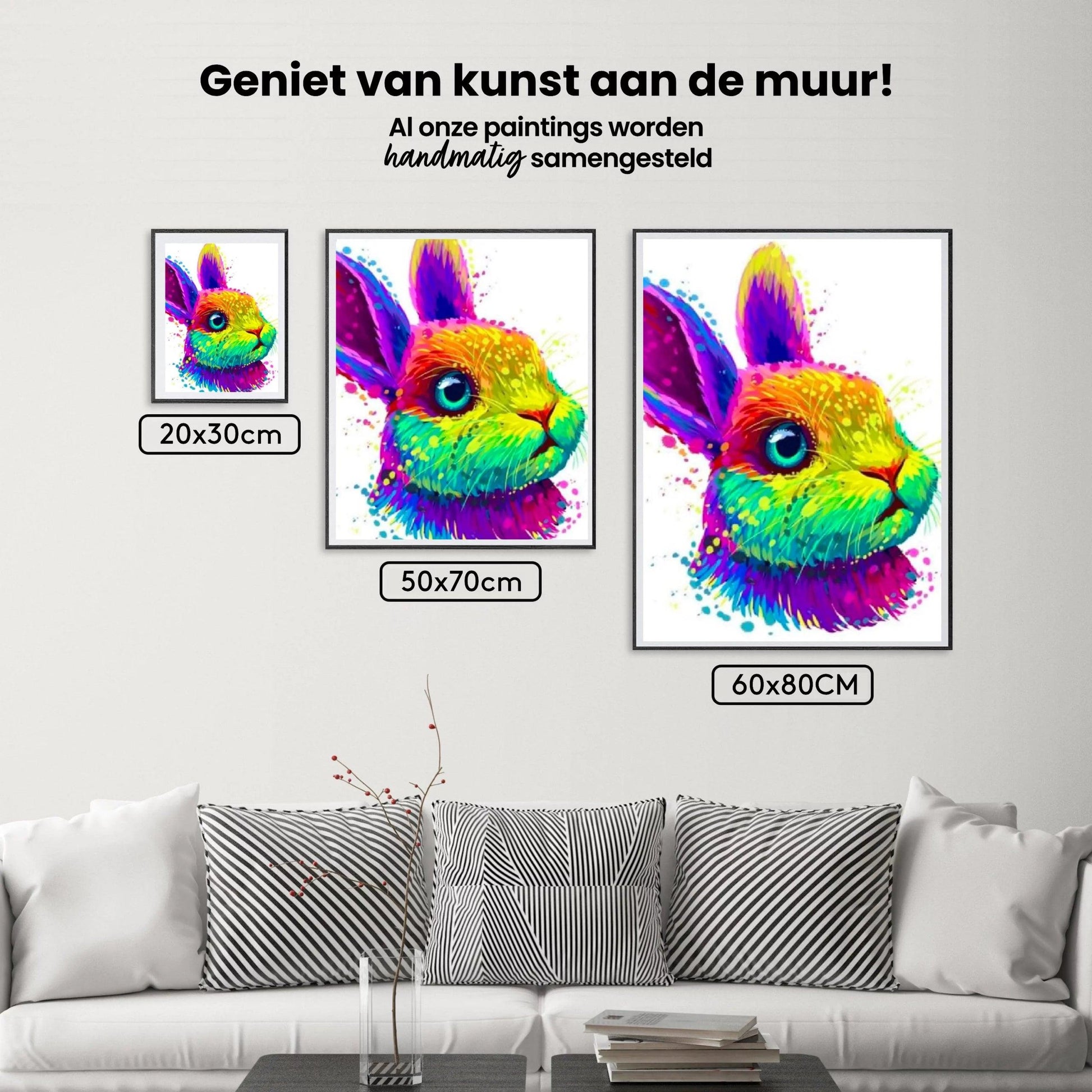 Diamantmalerei Buntes Kaninchen - SEOS Shop ®
