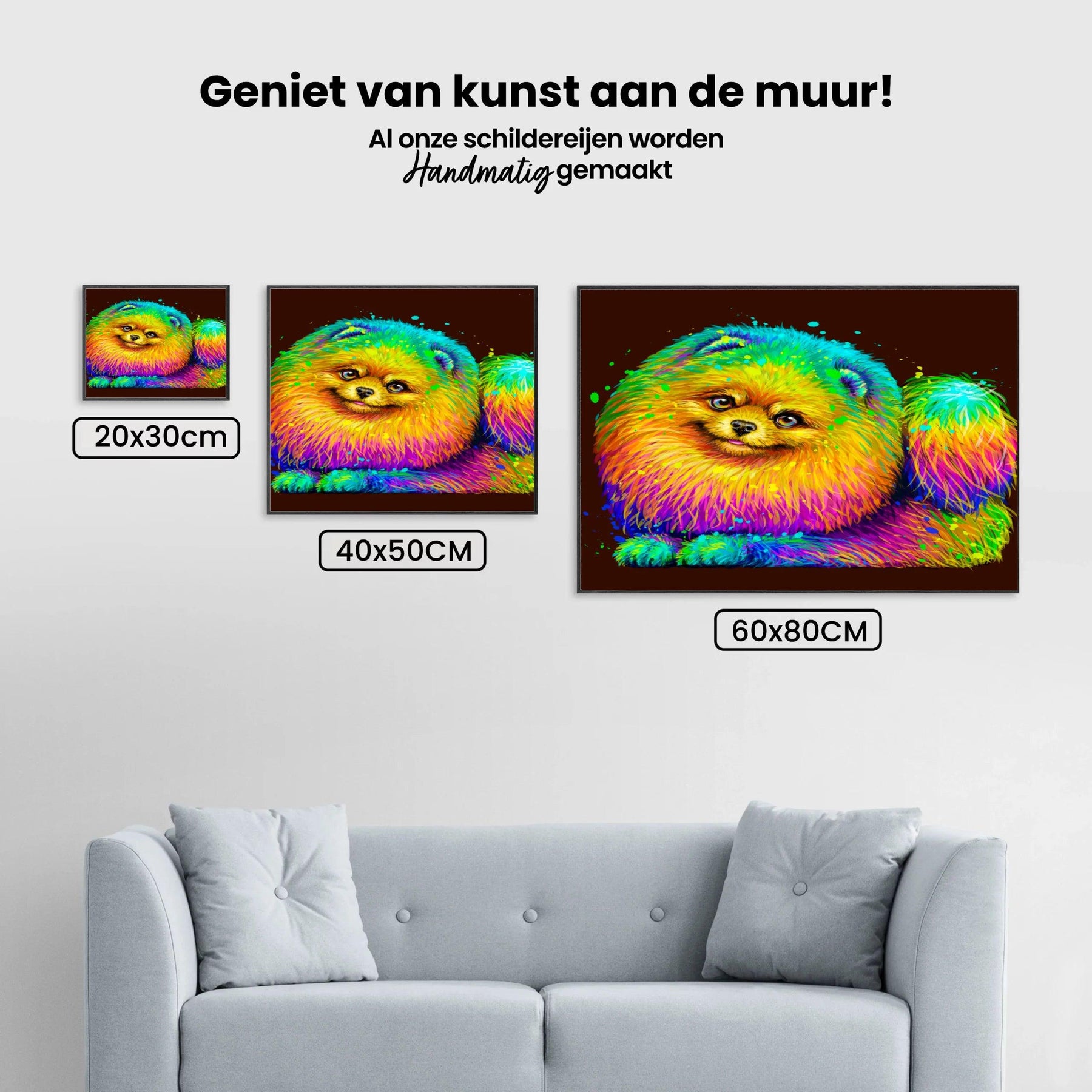 Diamond Painting Bunter Zwergspitz - SEOS Shop ®
