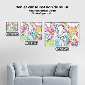 Diamond Painting Bunte Esel - SEOS Shop ®