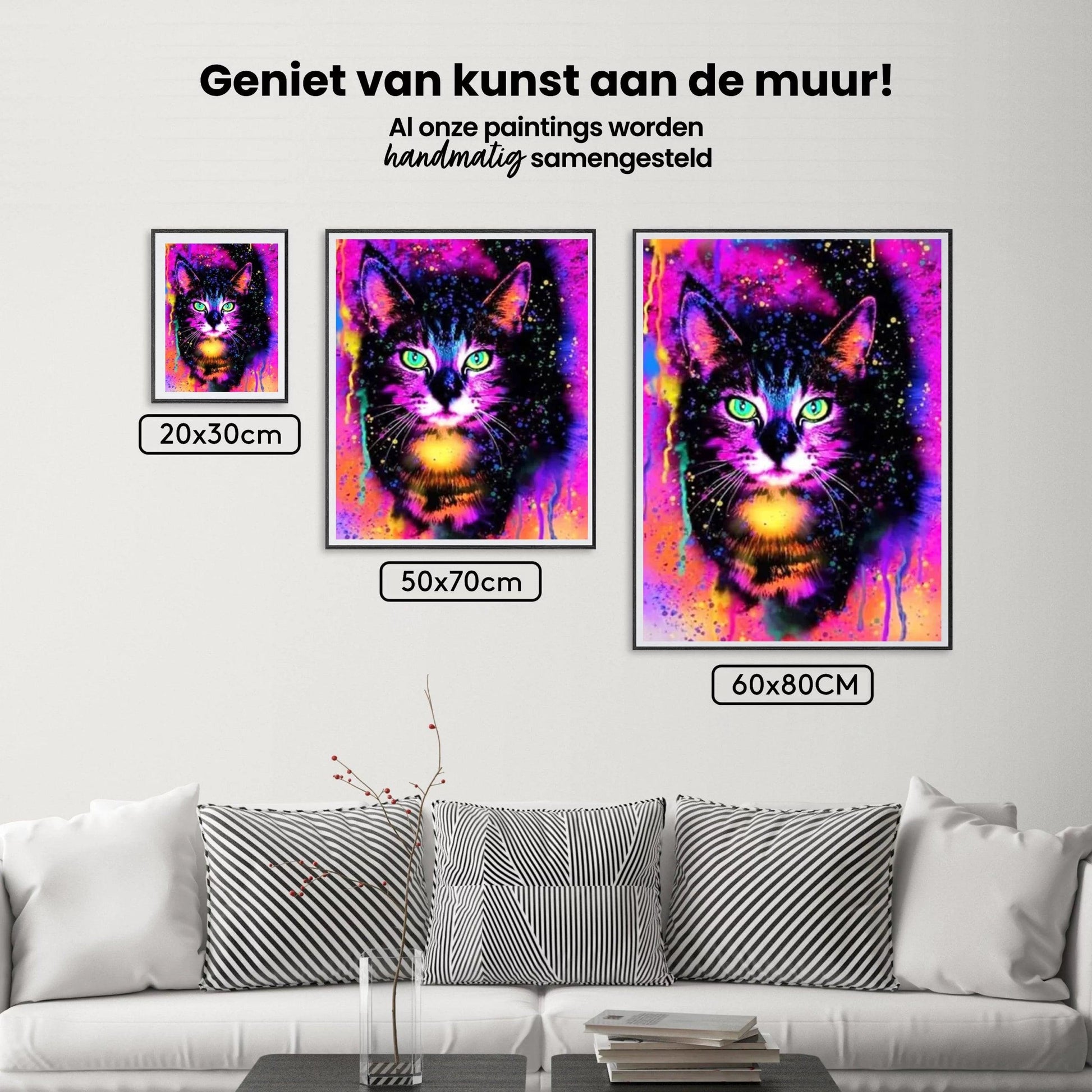 Diamantmalerei Bunte Katze - SEOS Shop ®