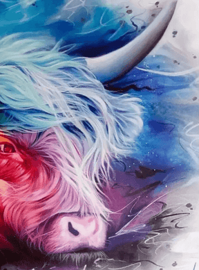 Diamond Painting Bunter schottischer Hochlandrinder - SEOS Shop ®