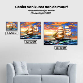 Diamond Painting Buntes Segelboot - SEOS Shop ®