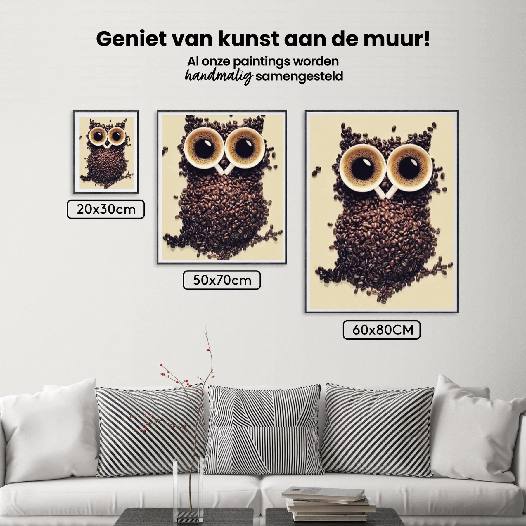 Diamantmalerei Kaffeebohnen-Eule - SEOS Shop ®