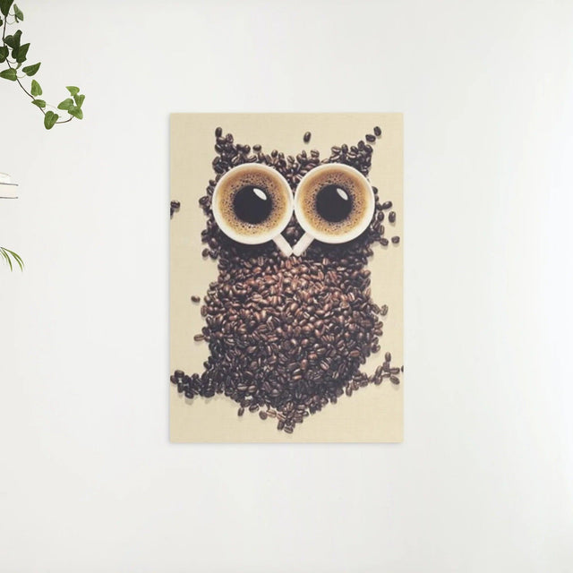 Diamantmalerei Kaffeebohnen-Eule - SEOS Shop ®