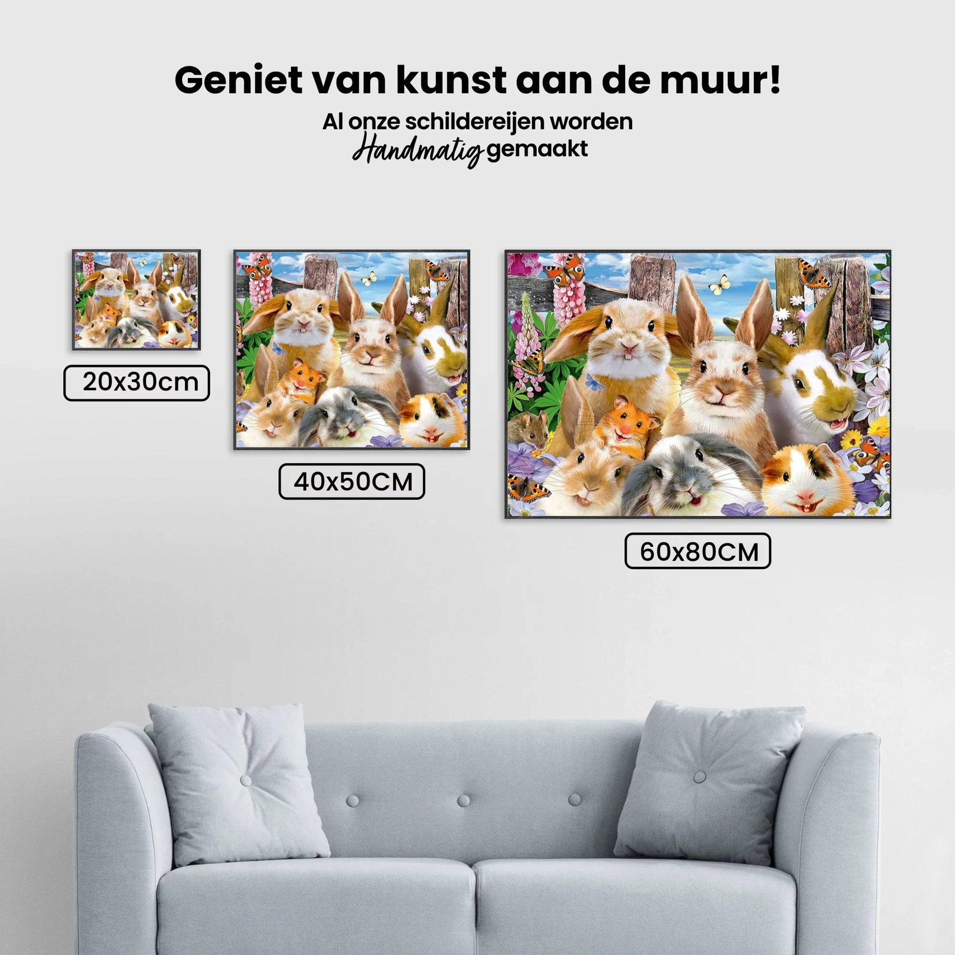 Diamond Painting Kaninchenfamilie - SEOS Shop ®