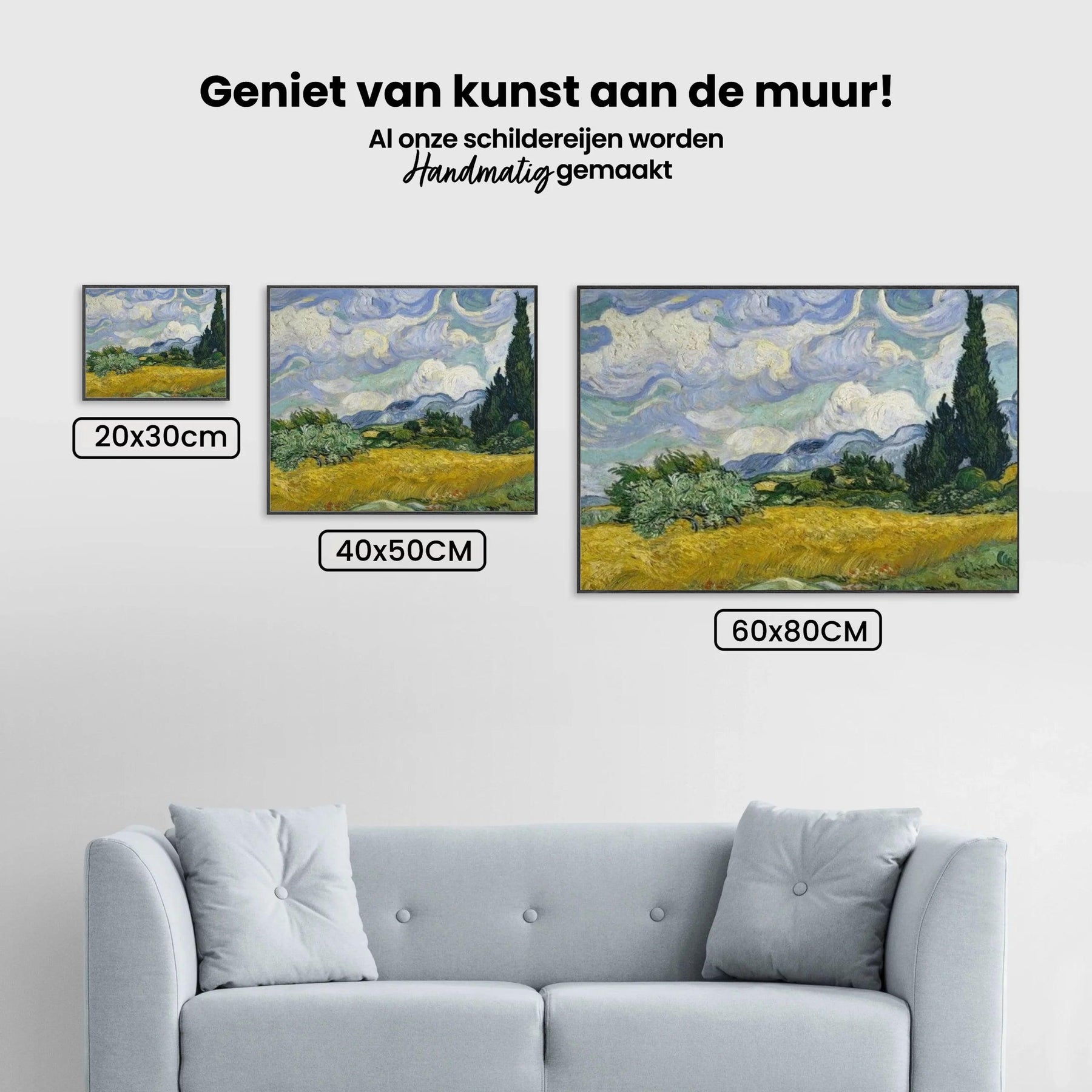 Diamond Painting Weizenfeld mit Zypressen - SEOS Shop ®