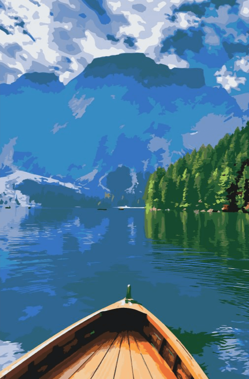 Diamantmalerei - Pragser Wildsee, Italien - SEOS Shop ®
