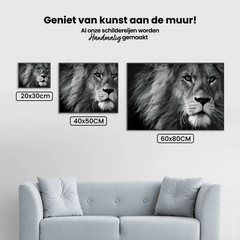 Diamond Painting Löwe in Schwarz und Weiß – SEOS Shop ®