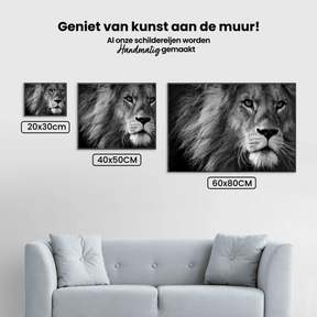 Diamond Painting Löwe in Schwarz und Weiß – SEOS Shop ®