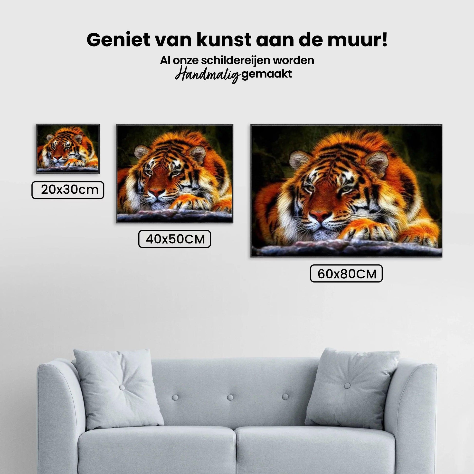 Diamond Painting Liegender Tiger - SEOS Shop ®