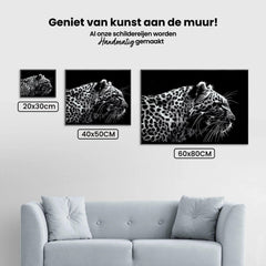 Diamantmalerei Leopard Schwarz und Weiß - SEOS Shop ®