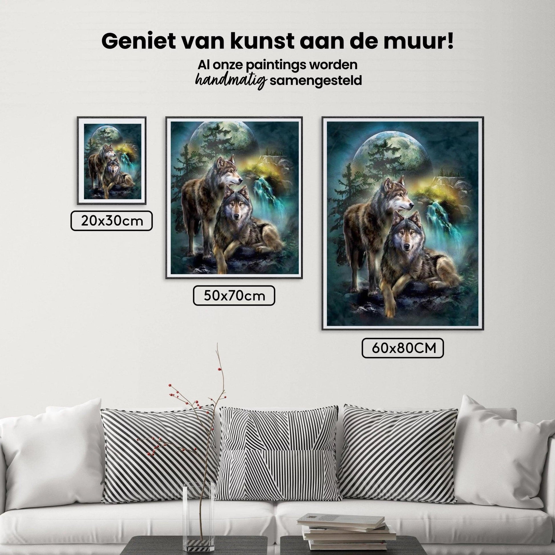 Diamantmalerei Mondwölfe - SEOS Shop ®