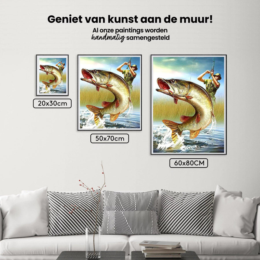 Diamantmalerei Männer fangen Fische - SEOS Shop ®