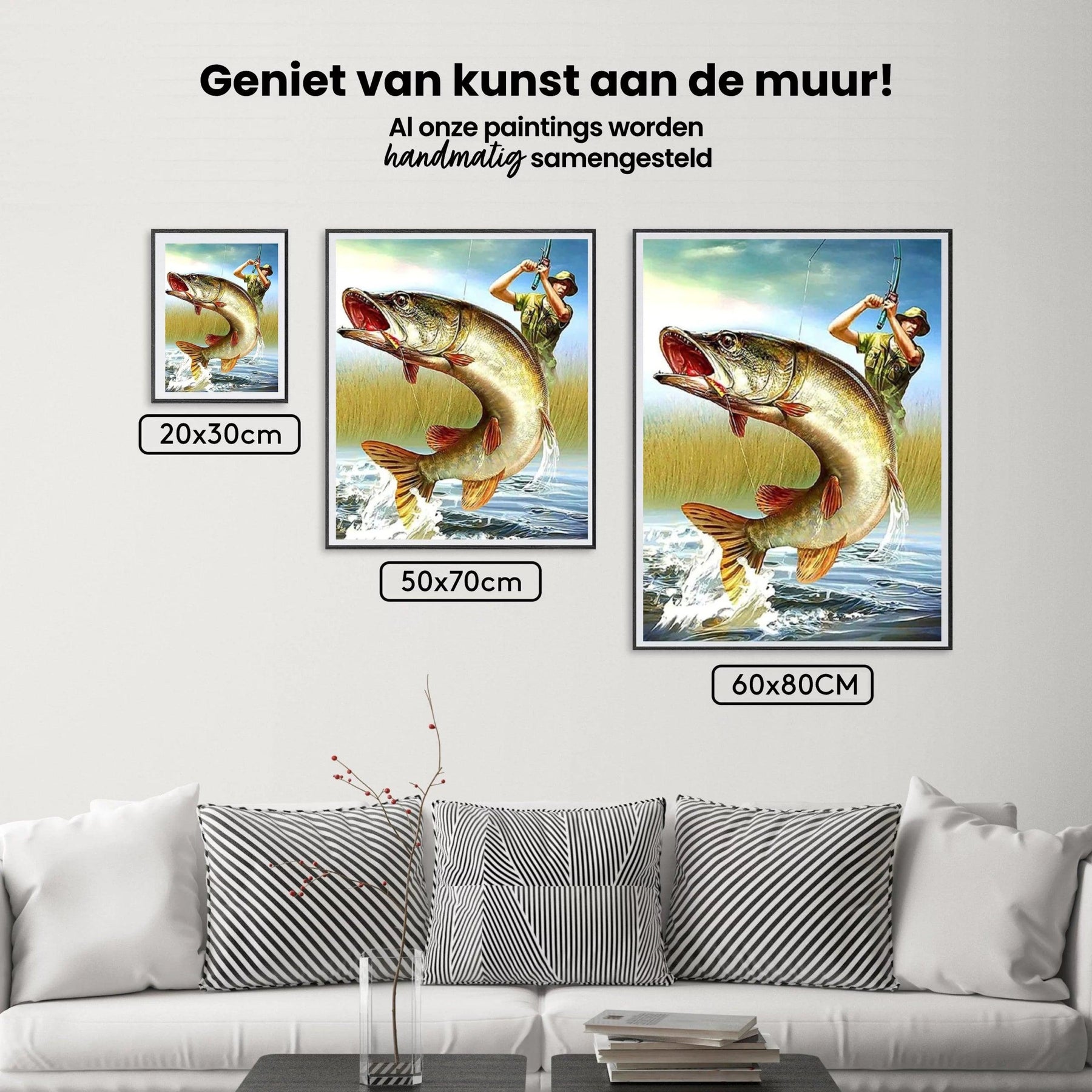 Diamantmalerei Männer fangen Fische - SEOS Shop ®