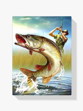 Diamantmalerei Männer fangen Fische - SEOS Shop ®