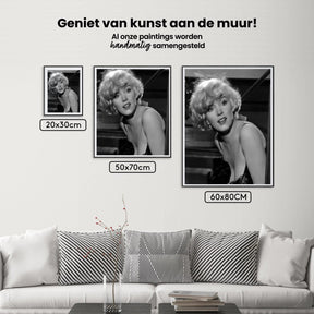 Diamond Painting Marilyn Monroe Portrait schwarz-weiß - SEOS Shop ®