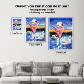 Diamond Painting Mädchen tanzt auf dem Wasser - SEOS Shop ®