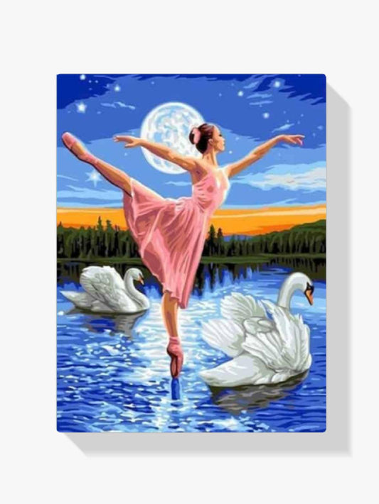 Diamond Painting Mädchen tanzt auf dem Wasser - SEOS Shop ®