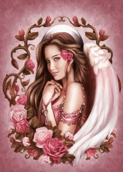 Diamond Painting Mädchen mit Rose - SEOS Shop ®