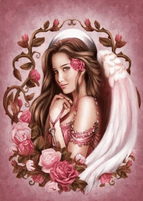 Diamond Painting Mädchen mit Rose - SEOS Shop ®