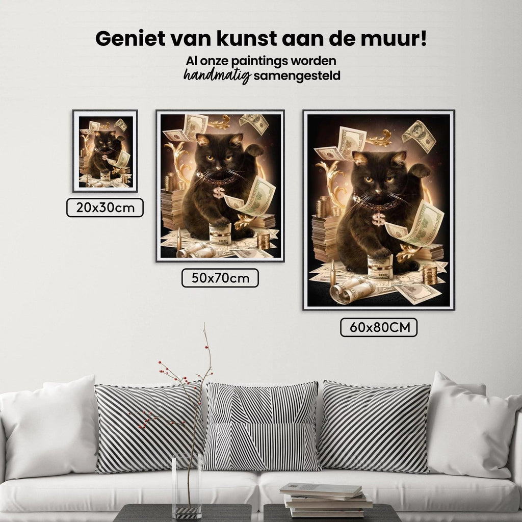 Diamantmalerei Moderne schwarze Katze - SEOS Shop ®