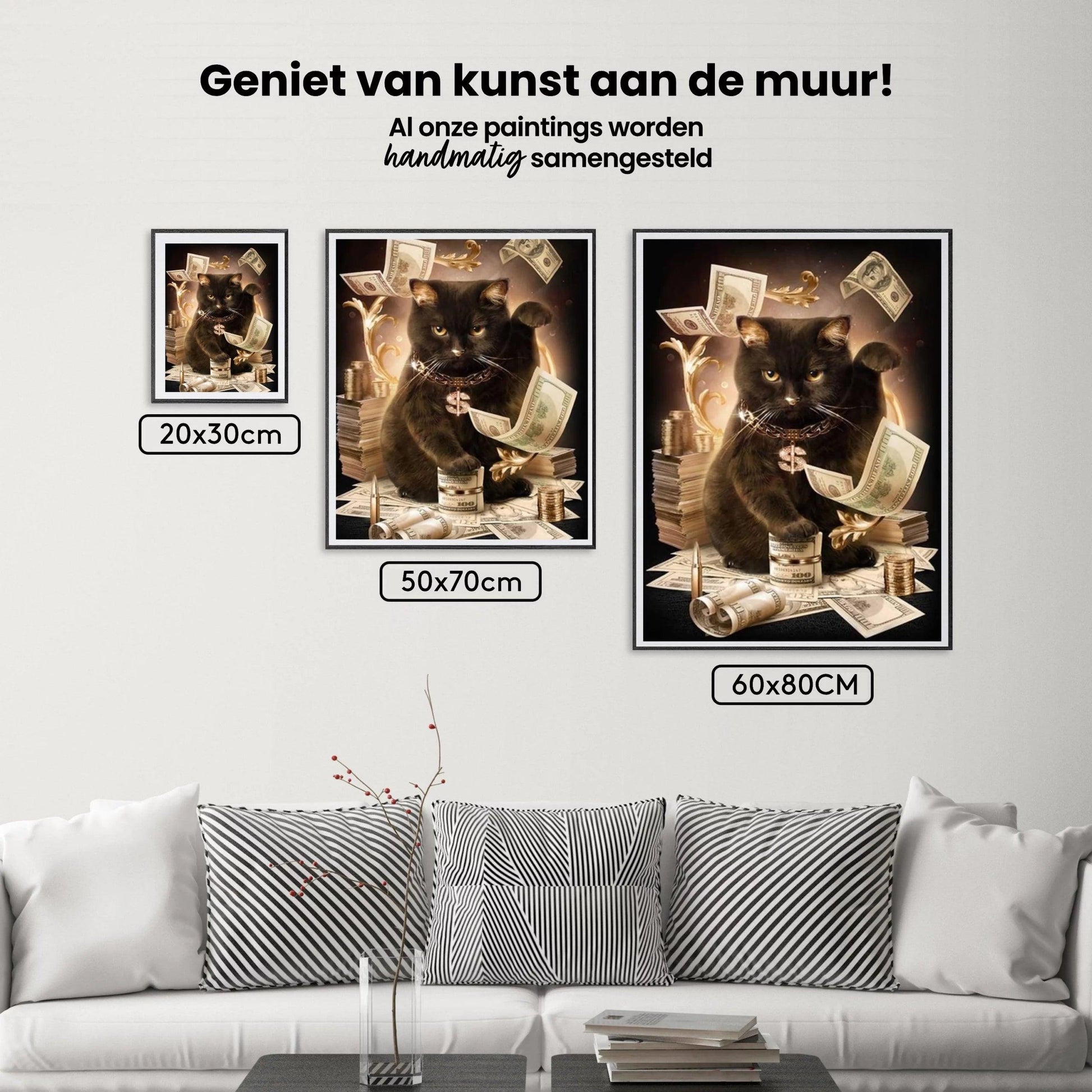 Diamantmalerei Moderne schwarze Katze - SEOS Shop ®