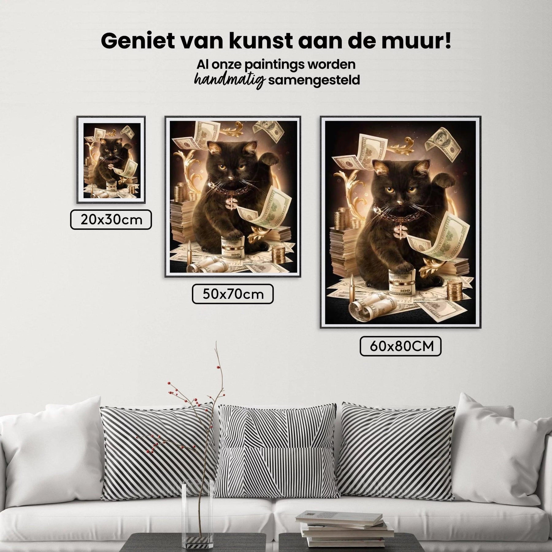 Diamantmalerei Moderne schwarze Katze - SEOS Shop ®