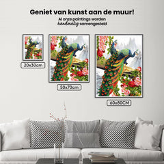 Diamantmalerei Schöner Pfau mit Blume - SEOS Shop ®